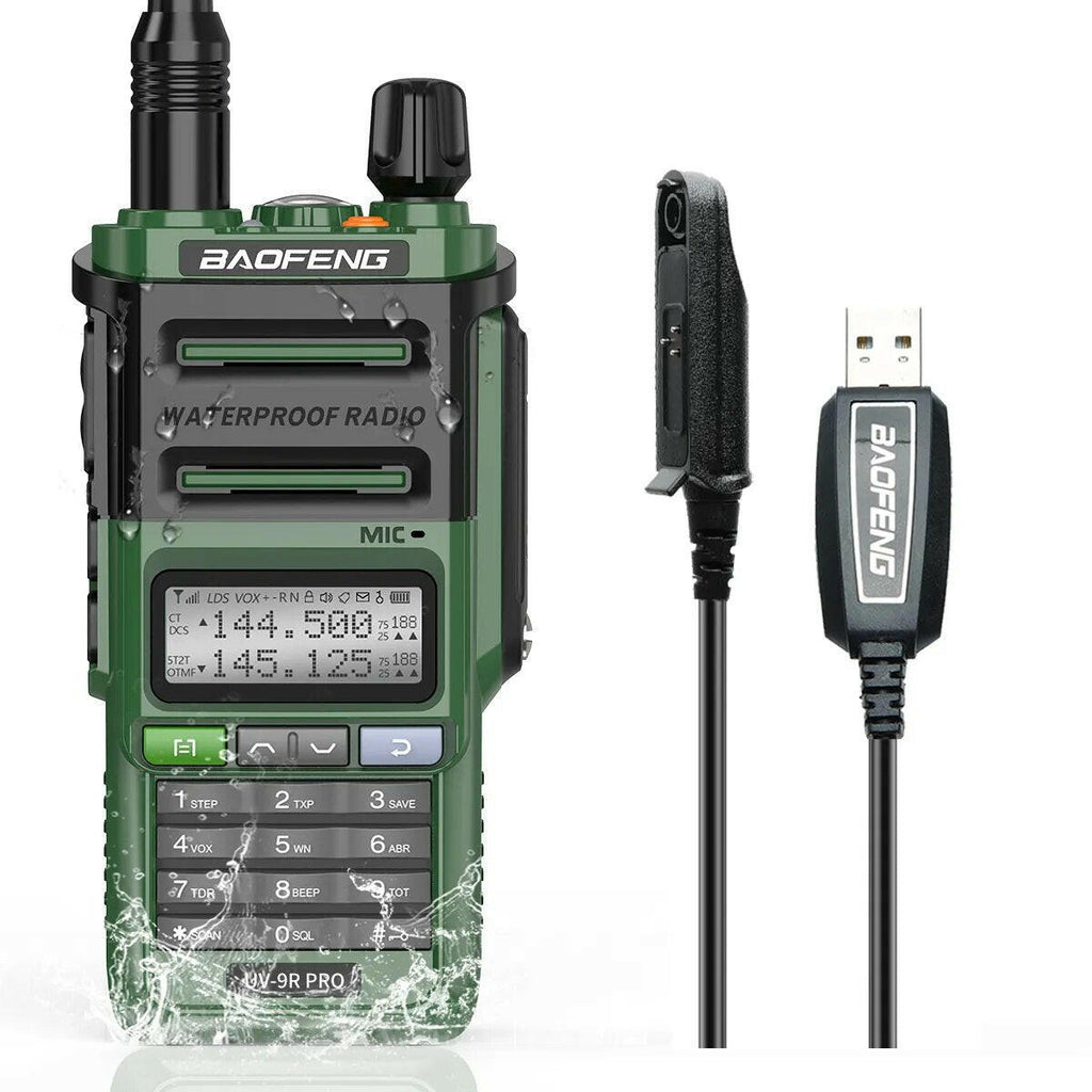 Baofeng UV-9R Pro IP68 Waterproof  Walkie Talkie Dual Band 16KM S22 Radio VHF UHF CB Ham Radio UV-9R Plus Portable Two Way Radio-WAYBIKER