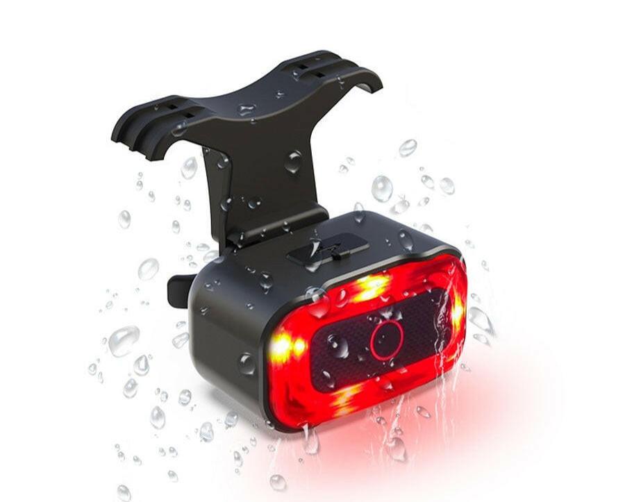 NEWBOLER Smart Bicycle Rear Light Auto Start/Stop Brake Sensing IPX5 Waterproof Bicycle Taillight Type-C USB Bike Tail Light LED-WAYBIKER