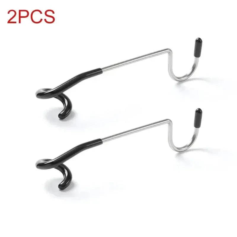 1/2Pcs Outdoor Lamp Hook Hanger Pole Mount Hooks Black Pole Attachment Hanger Multifunctional Camping Lights Hook Accessories-WAYBIKER