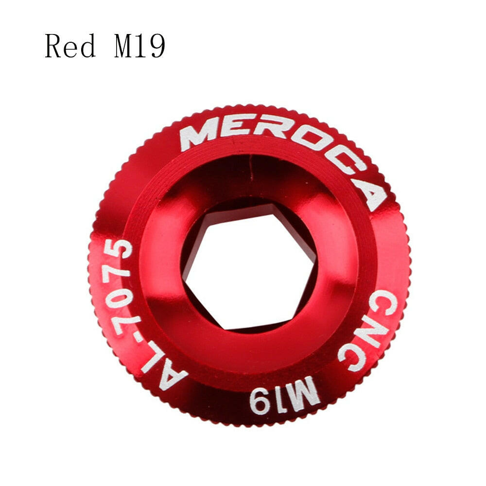 M18/M19/M20 Bicycle BB bolts Bottom Bracket Aluminum alloy CNC Crankset Nut Crank Cap Crankset Screws Crank Arm Fixing Bolt-WAYBIKER