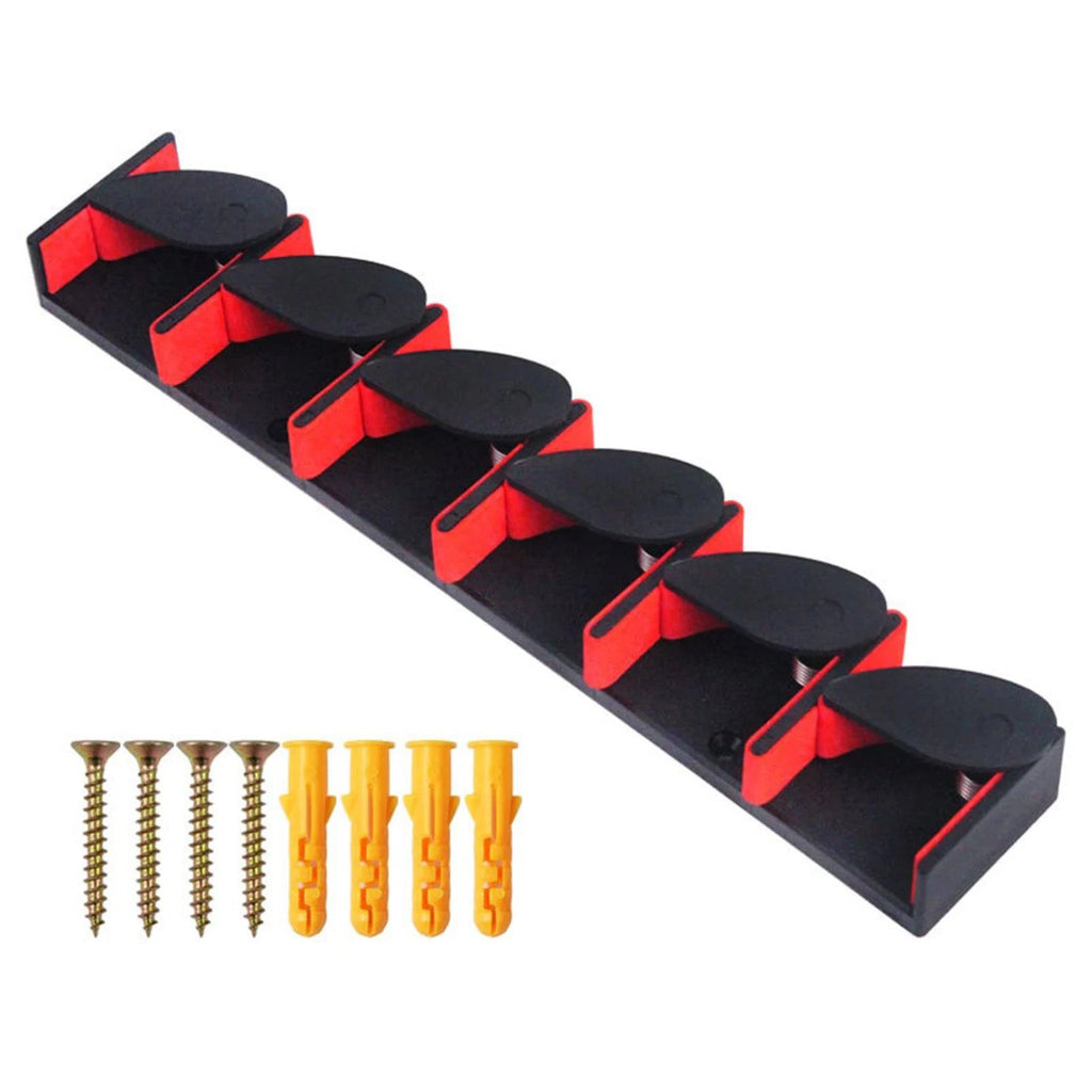 Fishing Rod Holder Wall Mounted Fishing Pole Storage Holder Rack for 6 Rods Outdoor Fishing Accessories-WAYBIKER