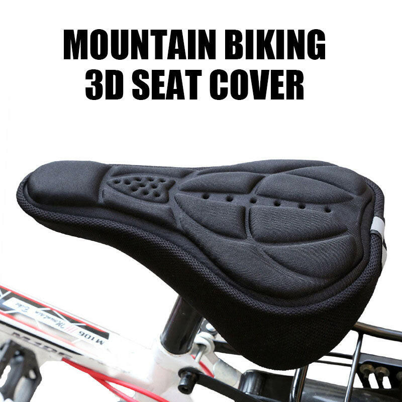 Soft Bicycle 3D Cushion Cover Mountain Bike Thickened Silicone Sponge Saddle Cover Comfortable MTB Seat Cover Bike Accessories-WAYBIKER