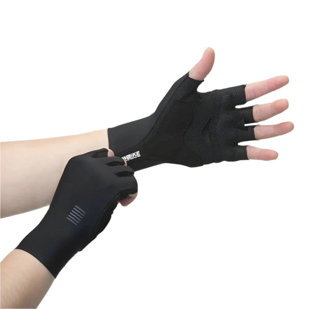 YKYWBIKE Cycling Gloves  MTB Bike Gloves Sports Half Finger Bicycle Goves Men Women Breathable Shockproof Gloves-WAYBIKER