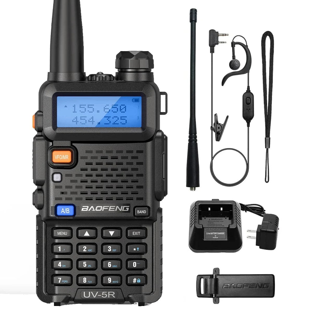 BAOFENG UV-5R 8W/5W 3800mAh High Power Ham Radio VHF&UHF Portable Two Way Radio Long Range Rechargeable Handheld Radio CB Radio-WAYBIKER