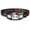 XPE COB LED Headlamp With 18650 Body Motion Sensor USB Rechargeable white Headlight red Flash Camping Flashlight Head Light Lamp-WAYBIKER