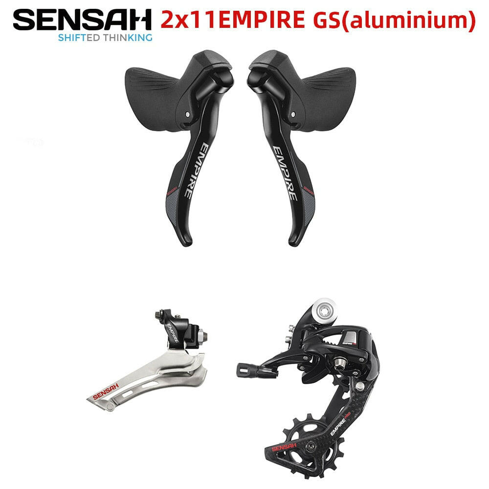 SENSAH EMPIRE 4 Kits GS/SS 2x11 Speed 22s Road Groupset R/L Shifter+FD+RD Derailleurs aluminium-WAYBIKER