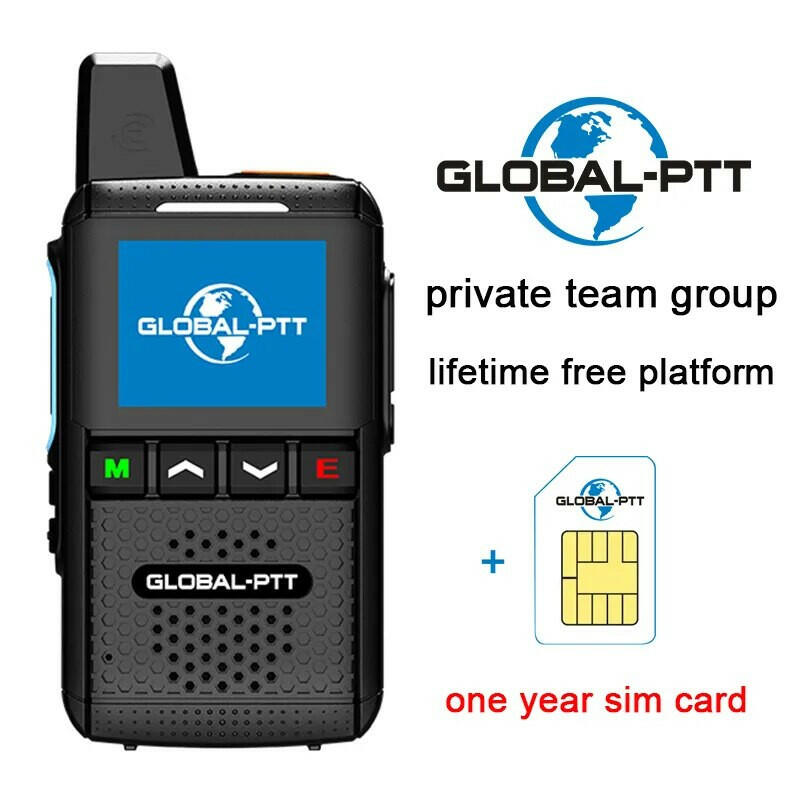 Global-ptt MX2 android walkietalkie zello 4G poc Wireless set mini two way radio long range communicator 4g 100 km GPS wifi-WAYBIKER