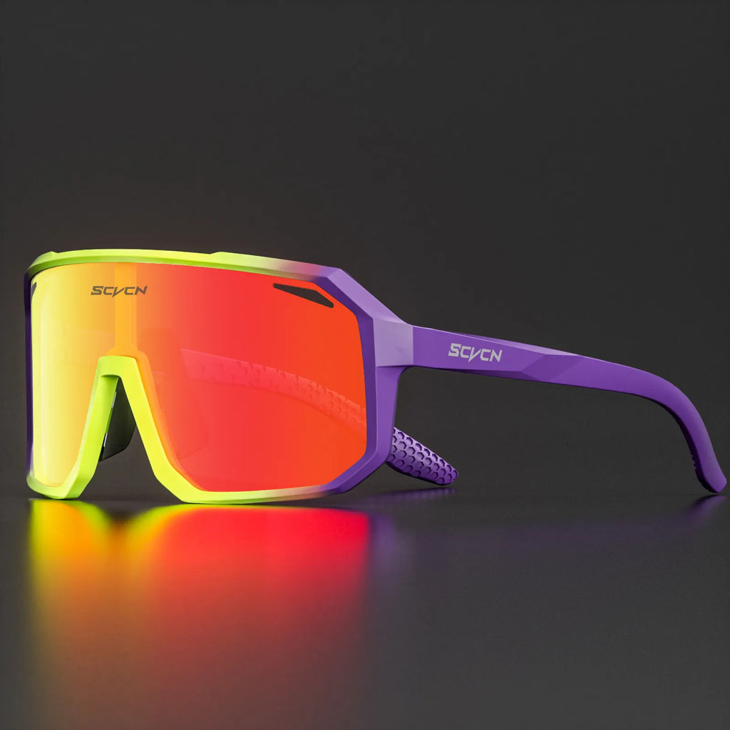 SCVCN Cycling Glasses Men MTB Cycling Sunglasses Outdoor Sports Bicycle Sunglasses Women Road Bike Glasses UV400 Bicycle Glasses-WAYBIKER