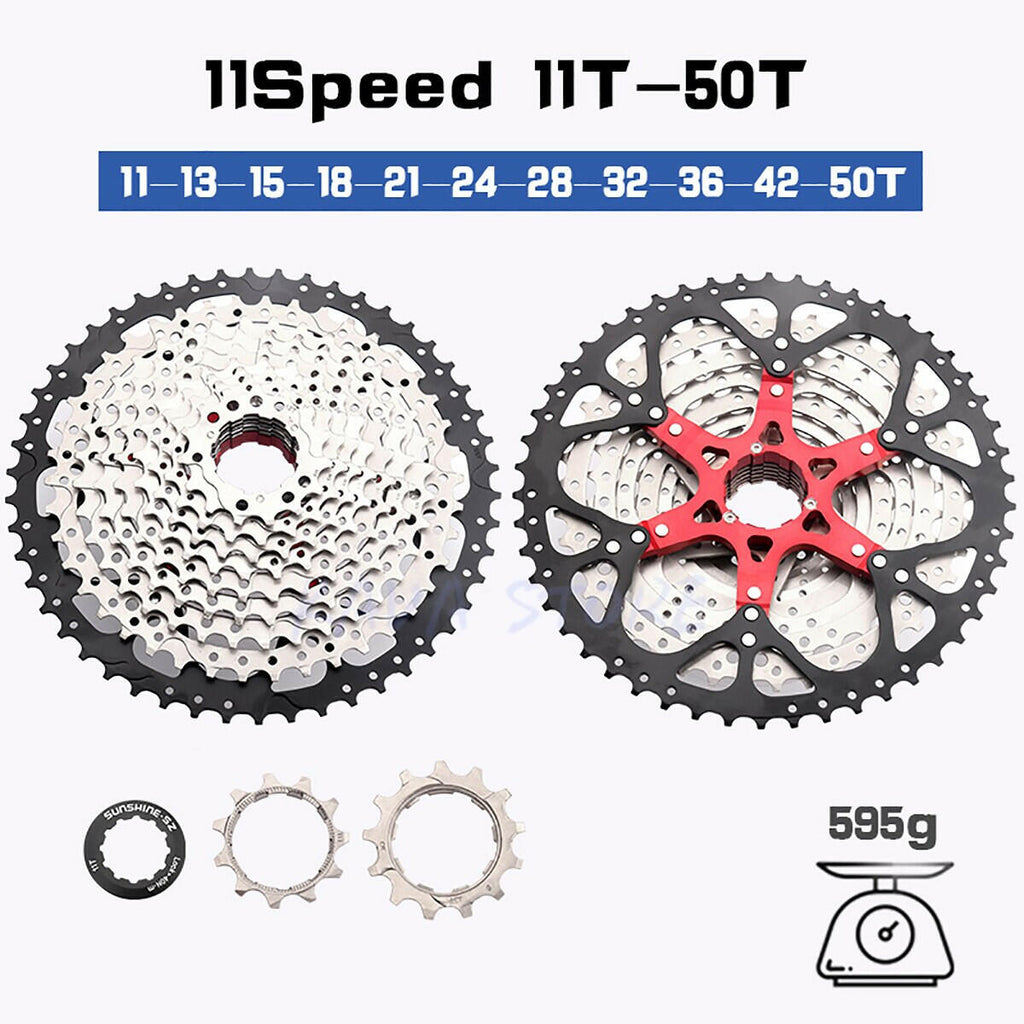 Sunshine MTB Cassette 10 11 12 Speed Road Bike Ratchet 32T 50T 52T 11S Bicycle Freewheel 12V K7 Mountain Bike Ratchet