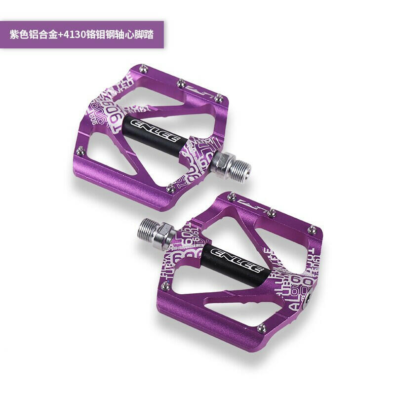 ENLEE Mountain Non-Slip Bike Pedals Platform Bicycle Flat Alloy Pedals 9/16" 3 Bearings For Road MTB Fixie Bikes-WAYBIKER