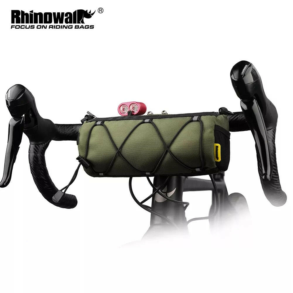 Rhinowalk Bike Bag Portable Handlebar Pannier Multi-purpose Large Capacity Backpack MTB Road Cycling Frame Tube Bag Elastic Band-WAYBIKER