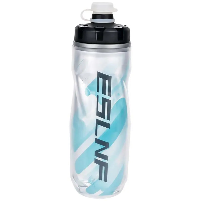 Cycling Water Bottle 610ml Squeeze Sports Double Layer Lce Cold Bottle Sports Outdoor Drinking Fitness Water Cup Bicycle Kettle-WAYBIKER