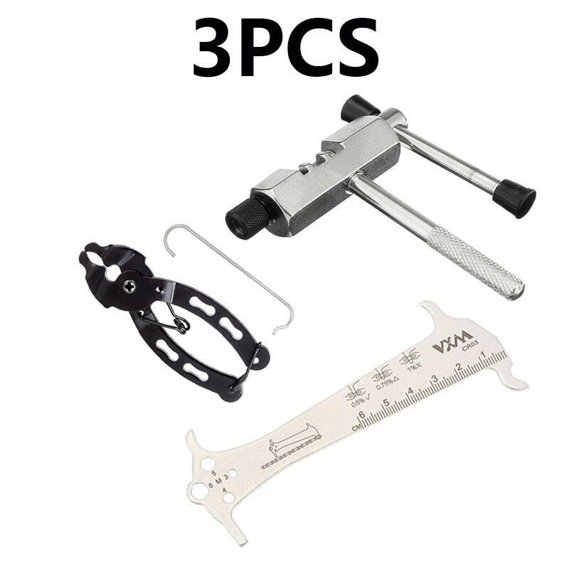 ZBike Bicycle Repair Tool Bike Chain Buckle Pliers Chain Breaker Crank Puller Bike Extractor Spoke Wrench Flywheel Removal Kit-WAYBIKER