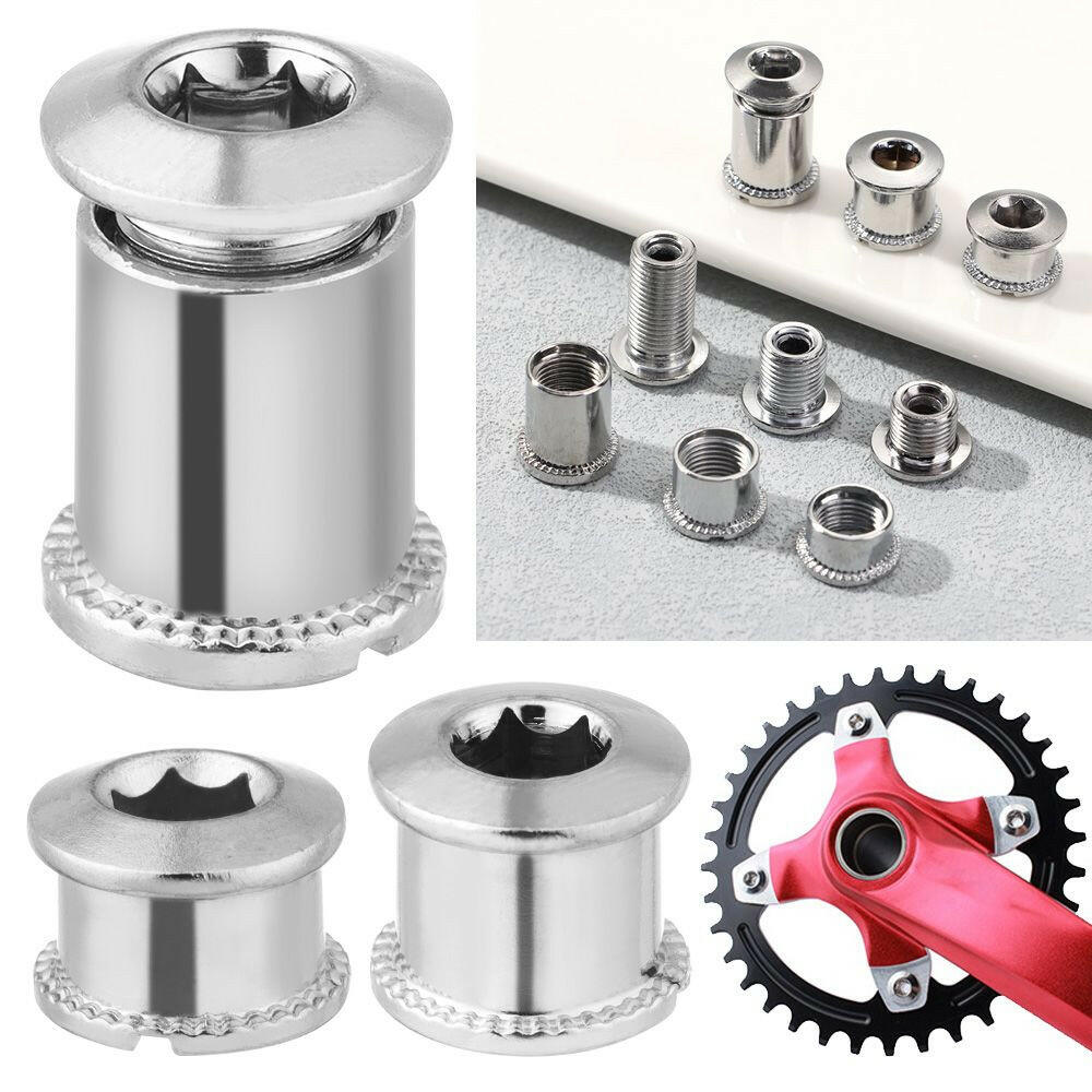 5 Pair Bike Chainring Bolts MTB Plate Screws Monoplate Or Double Or Three Plate Crank Parts Cycling Crankset Accessories-WAYBIKER