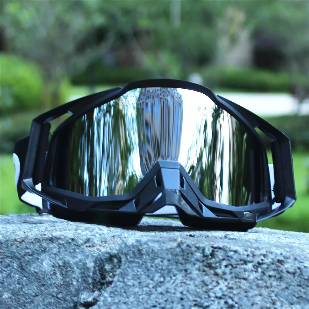 Newest Motorcycle Sunglasses For Men Motocross Safety Protective MX Night Vision Helmet Goggles vintage Driving Glasses