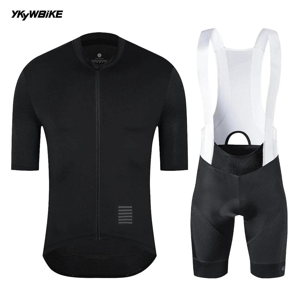 YKYWBIKE Men's Cycling Set Summer Cycling Jersey Kits Road Bike Clothes Bicycle Clothing Riding Maillot Cycling Clothing-WAYBIKER