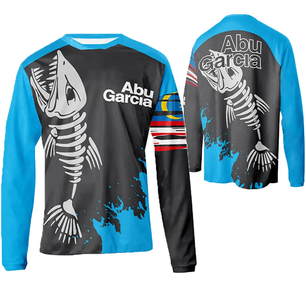 Summer long-sleeved fishing shirt, breathable and quick-drying outdoor men's fishing clothes-WAYBIKER