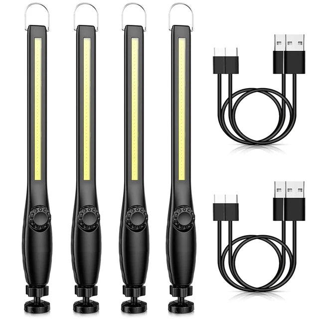 USB Rechargeable LED Flashlight New COB Magnetic Work Lamp Portable Lanterna Built In Battery Camping Torch Emergency Light-WAYBIKER