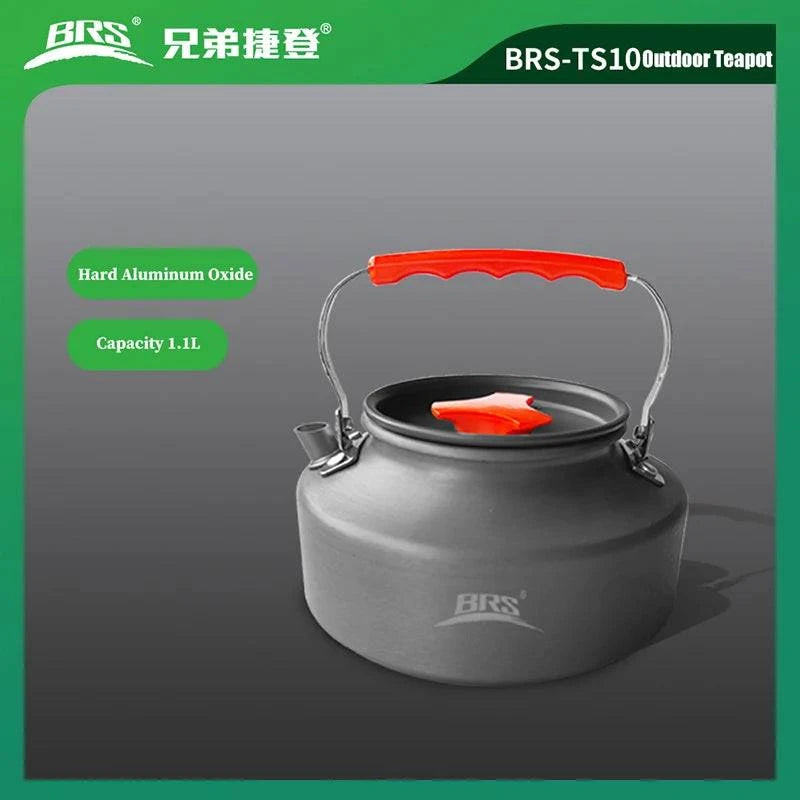 BRS-TS10 Outdoor Teapot Hard Aluminum Oxide Camping Light Durable Portable Outdoor Kettle-WAYBIKER