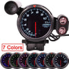 3.5Inch Diameter MotorcycleTachometer RPM Gauge 12V 0-11000 RPM LED Display with Adjustable 7 Colors Backlight-WAYBIKER