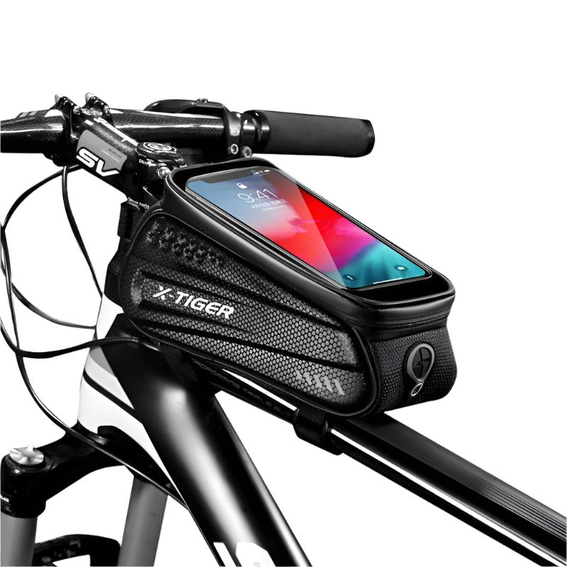X-TIGER Bicycle Bag Waterproof Touch Screen Cycling Bag Top Front Tube Frame MTB Road Bike Bag 6.5 Phone Case Bike Accessories-WAYBIKER