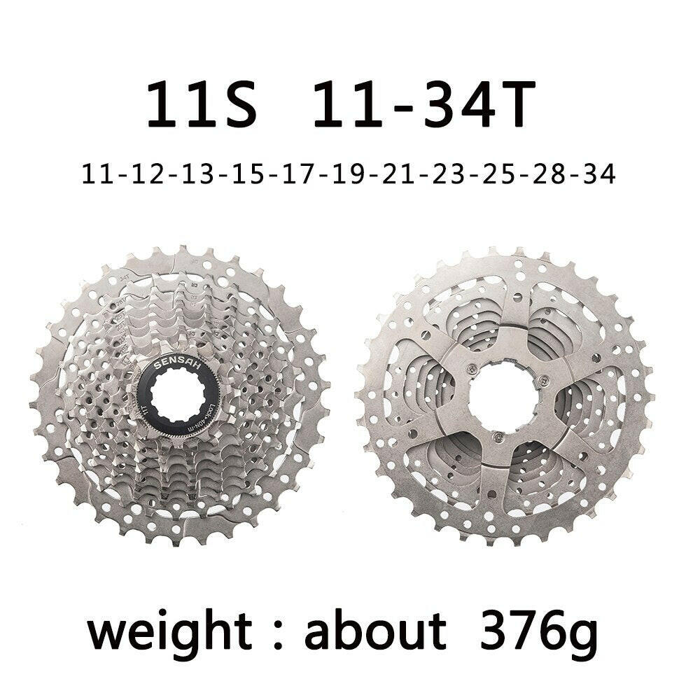 SENSAH 8/9/10/11 Speed Road Bike Cassette 11V 23T/25T/28T/30T/32T/34T/36T Bicycle Freewheel K7 10S Flywheel for HG Hub-WAYBIKER