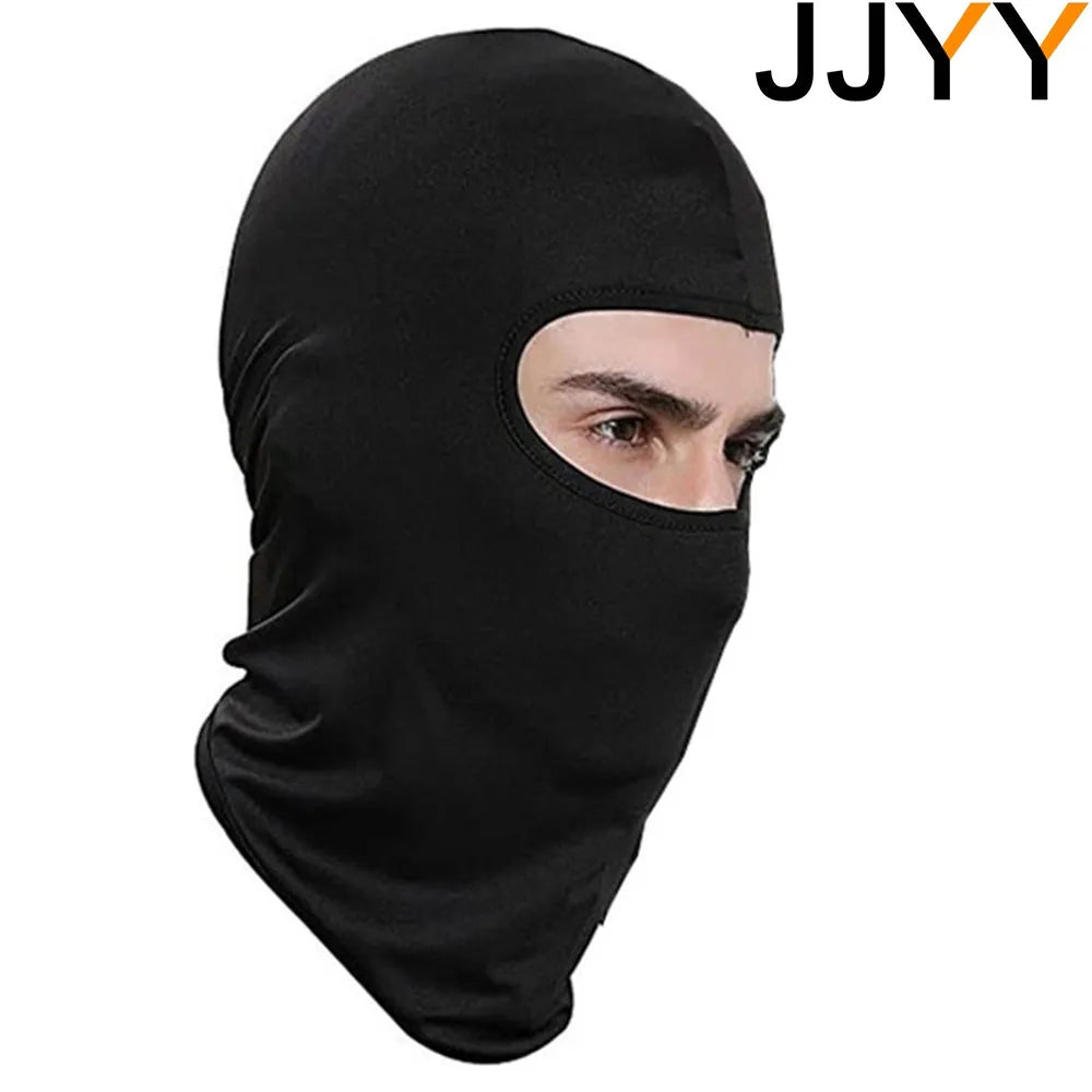 JJYY Outdoor Sports Balaclava Mask Windproof Full Face Neck milk silk Cotton Ninja Headgear Hat Riding Hiking Cycling cap-WAYBIKER