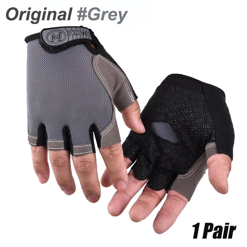 1Pair Cycling Bike Gloves for Men/Women- Half Finger Road Bike MTB Bicycle Gloves-for Workout/Motorcycle/Gym/Training/Outdoor-WAYBIKER