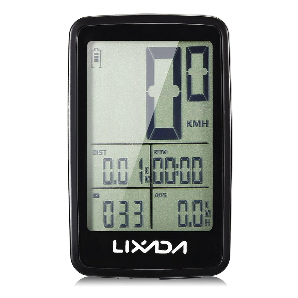 Lixada Bike Computer USB Rechargeable Wireless Bike Cycling Computer 11 Functions Bicycle Speedometer Odometer BKV-1206