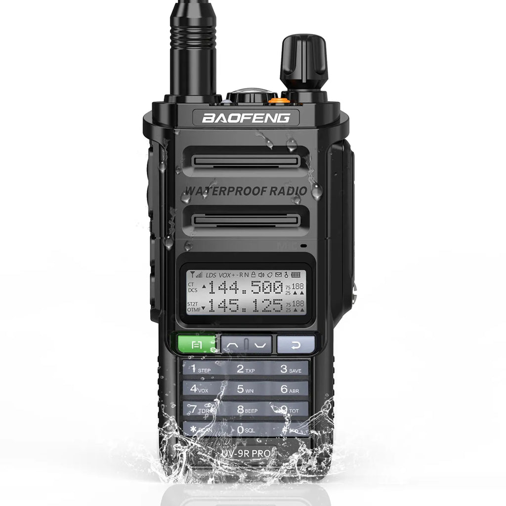 Baofeng UV-9R Pro IP68 Waterproof  Walkie Talkie Dual Band 16KM S22 Radio VHF UHF CB Ham Radio UV-9R Plus Portable Two Way Radio-WAYBIKER