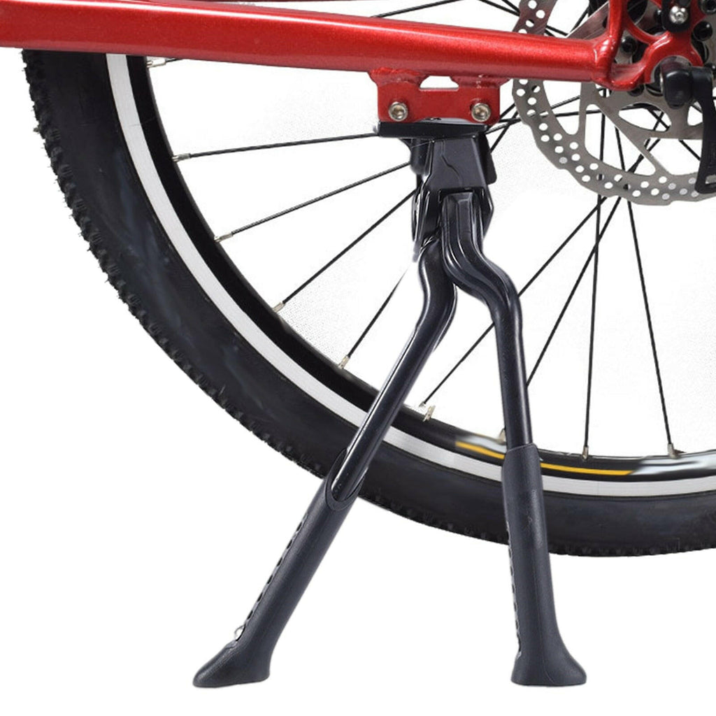 Bike Double Leg Kickstand Bicycle Stand MTB Road Bike Center Mount Foldable Bike Foot Support Adjustable Cycling Dual Leg Rack