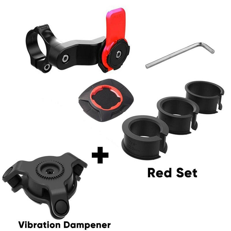 Bicycle Handlebar Phone Holder Handlebar Universal Phone Bracket VIBRATION DAMPENER Adjustable Motorcycle Mountain Bicycle Rack-WAYBIKER