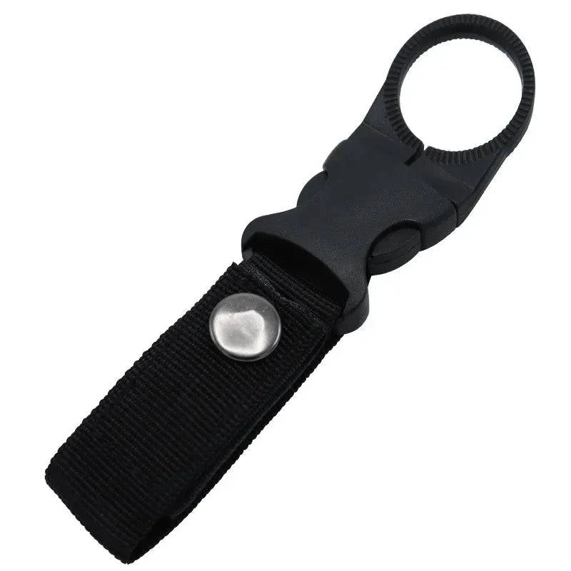 Webbing Buckle Hook Water Bottle Holder Clip Outdoor Military Nylon EDC Climb Carabiner Belt Backpack Hanger Camp-WAYBIKER