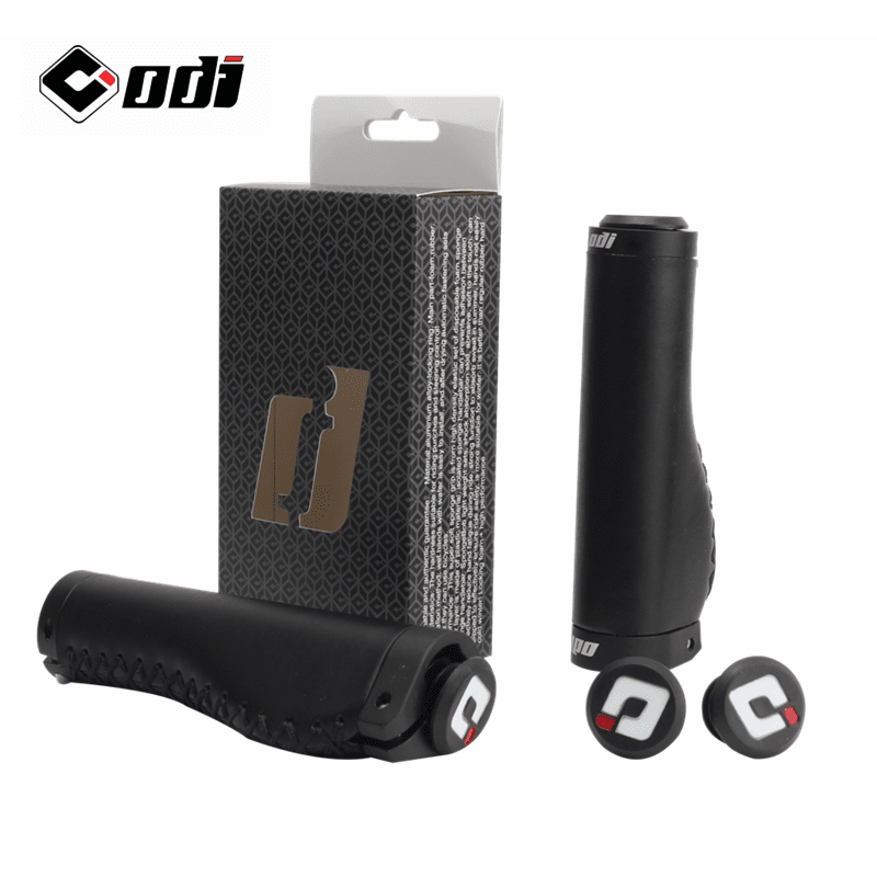 Odi Fiber Genuine Leather Bike Grip Bicycle Handlebar Cover Scooter Retro Hand Sewing Grips MTB Road Bike Cycling Accessories-WAYBIKER