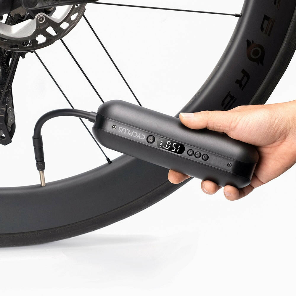 CYCPLUS Electric Bike Pump High Pressure Portable Inflator Power Bank Hand Pump for Car Tyre MTB Foot Ball Bicycle Accessories-WAYBIKER