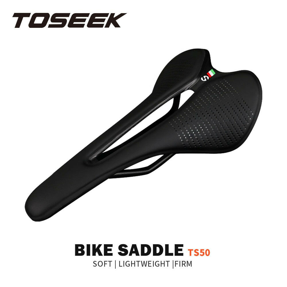 TOSEEK Ultralight Breathable Comfortable Seat Cushion Narrow and Small Saddle Recommended For Women Bike Saddle Parts Components-WAYBIKER