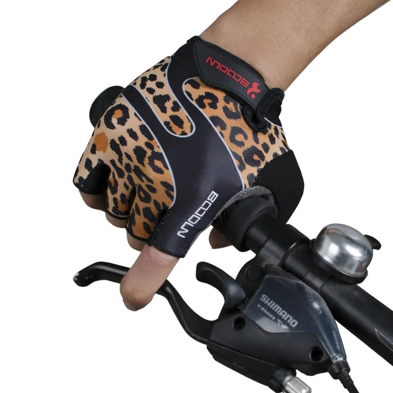 0002Breathable Anti-Slip Women Men Half Finger Summer Cycling Fingerless Gloves-WAYBIKER