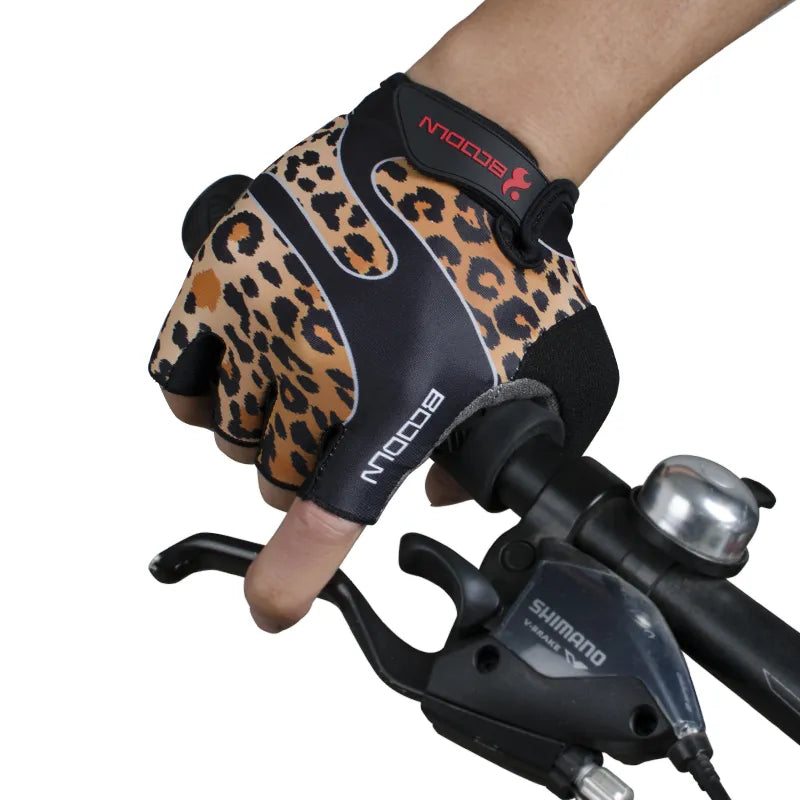 0002Breathable Anti-Slip Women Men Half Finger Summer Cycling Fingerless Gloves