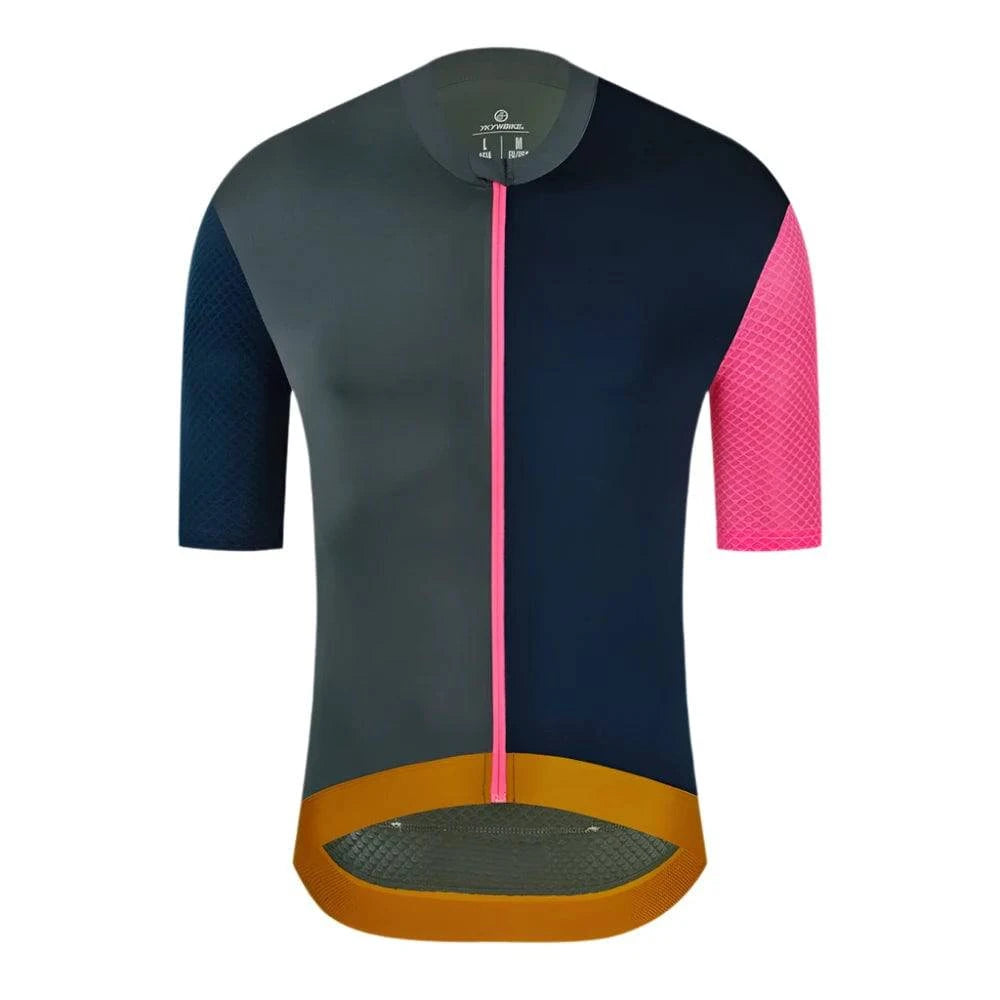 YKYWBIKE Men's Cycling Jersey Colorful Summer Road Bike Shirt Cycling Clothing Pro Team Bicycle Jersey Biking Clothes-WAYBIKER