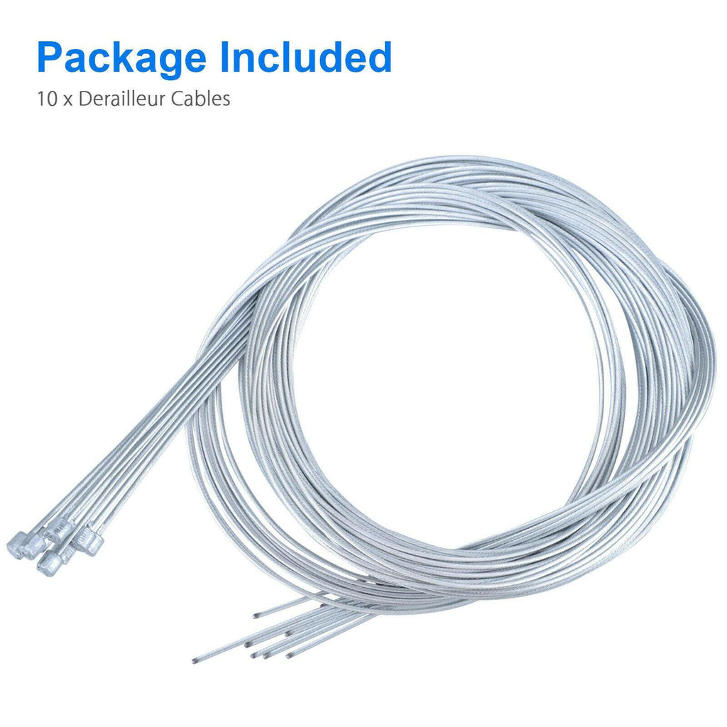 10Pieces Shifter Derailleur Gear Rear Inner Cables Wires 6.6ft-WAYBIKER
