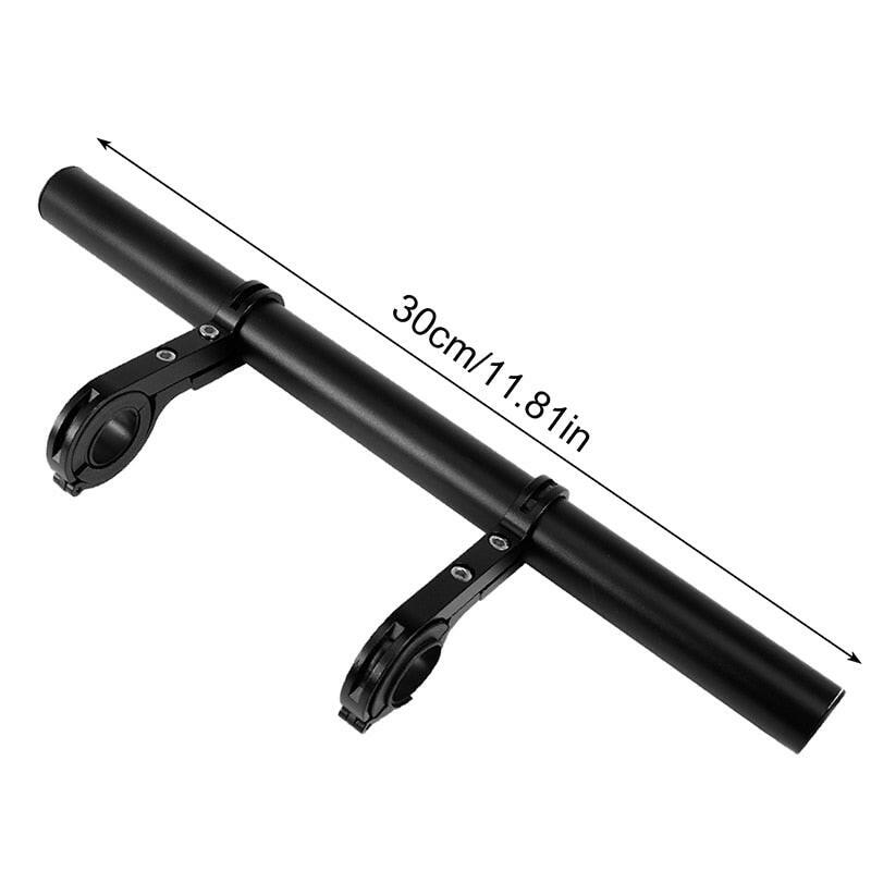 20/30cm Bicycle Handlebar Extended Bracket Bike Mount Bar Computer Holder Support Rack Alloy Stand Double Frame Bicycle Clip