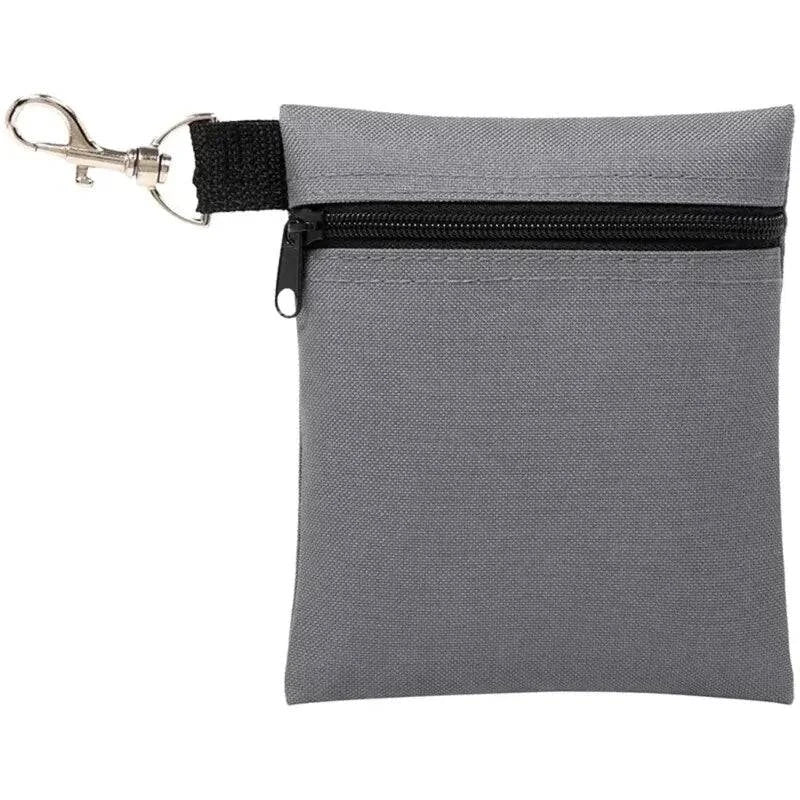 Lightweight Golf Ball Bag Golf Tees Storage with Carabiner Waist Bag Small Sports Accessory Bag for Men and Women-WAYBIKER
