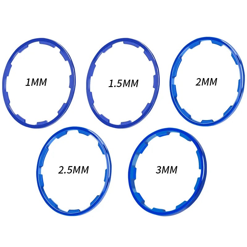 Lebycle Mtb Road bike Hub Body Spacer Aluminum Alloy Washer 1.5mm 2.5mm Fits for road bike HG Cassette Freewheel-WAYBIKER