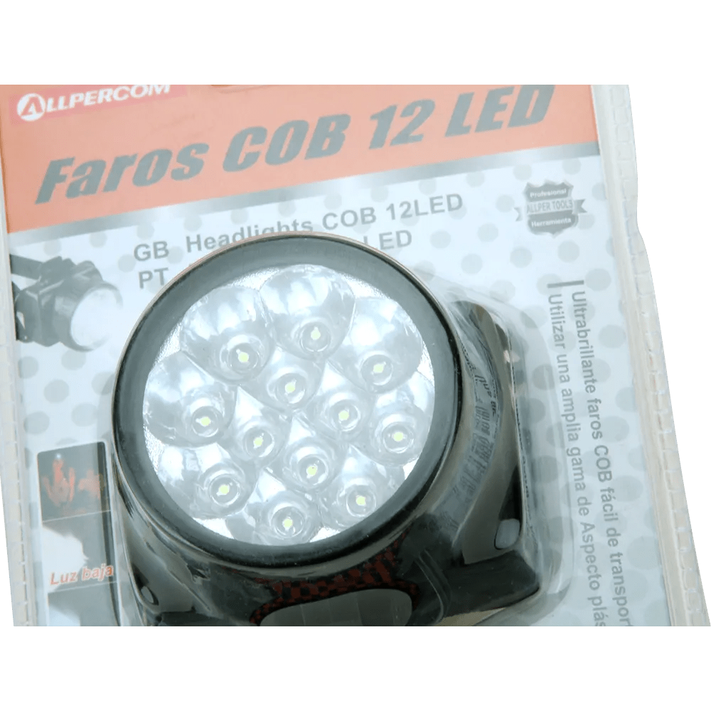 ALLPER Head Lamp with 12LED and Size of 8CM-WAYBIKER