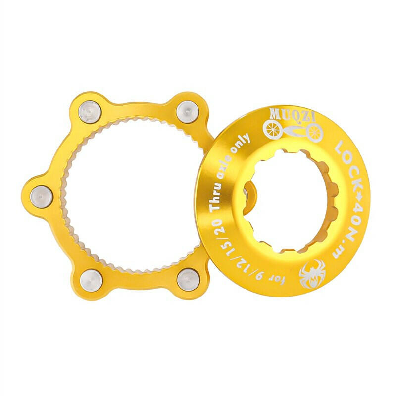 MUQZI Bike Centerlock To 6-Hole Adapter Mountain Bike Hub Center Lock Conversion 6 Bolt Disc Brake Rotor Cycling Accessoires-WAYBIKER
