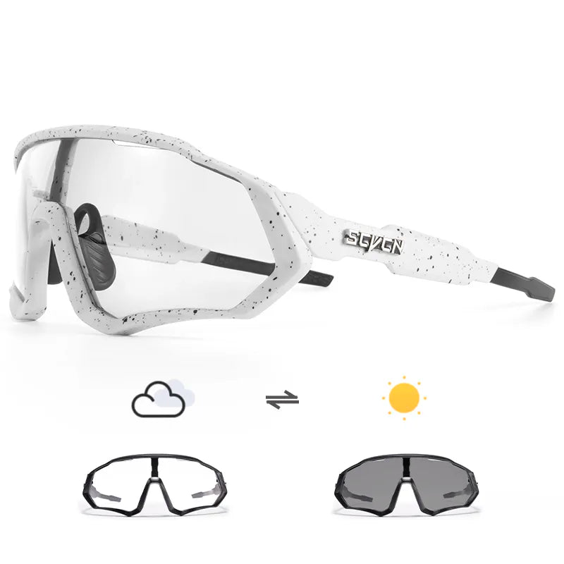 SCVCN Trend color lens sunglasses men's driving bicycle glasses women's leisure sports hiking glasses UV400 protective glasses-WAYBIKER