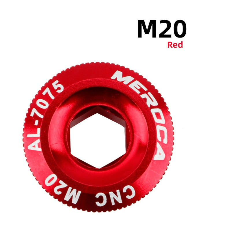 MEROCA MTB Hollowtech Crank Bolt  M18 M19 M20 Mountain Bike Crank Cover Crank Arm Bolt For IXF-WAYBIKER