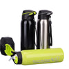 500ML Bicycle Water Bottle Vacuum Stainless Steel Cycling Water Bottle Double Walled Simple Thermo Mug Insulated With Straw-WAYBIKER