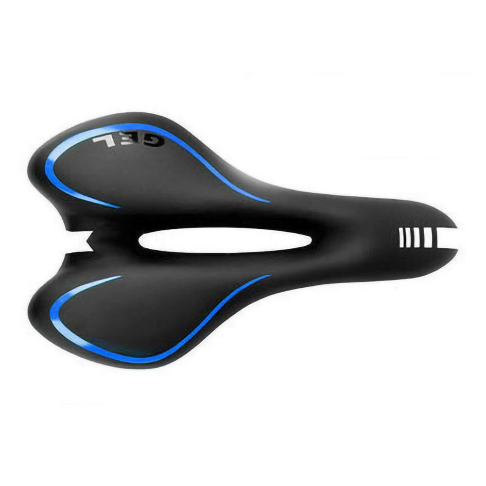 PU Leather Bike Saddle Silicone Cushion Cycling Seat Mountain Road Cycling Seat Men Women Comfortable Shockproof Bicycle Cushion-WAYBIKER