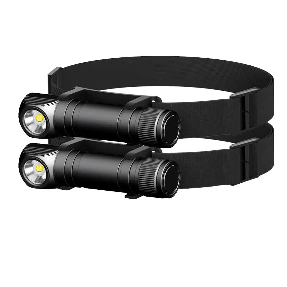 G3 U2 LED Headlamp 1000Lm 18650 Type C USB Rechargeable Headlight Flashlight with Magnetic Charge Magnetic Tail Power Indicator-WAYBIKER